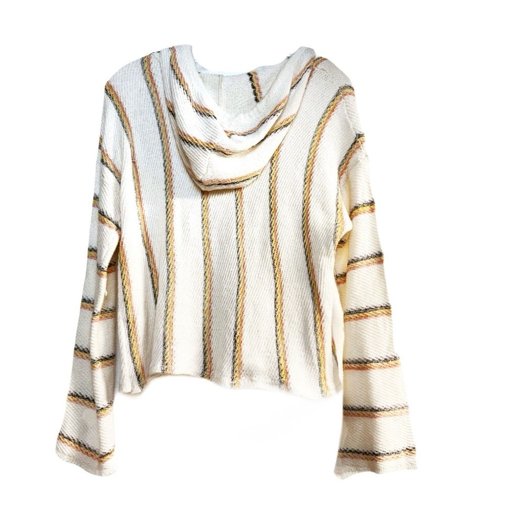 Vintage Havana Striped lightweight Beach Hoodie - Picture 2 of 6